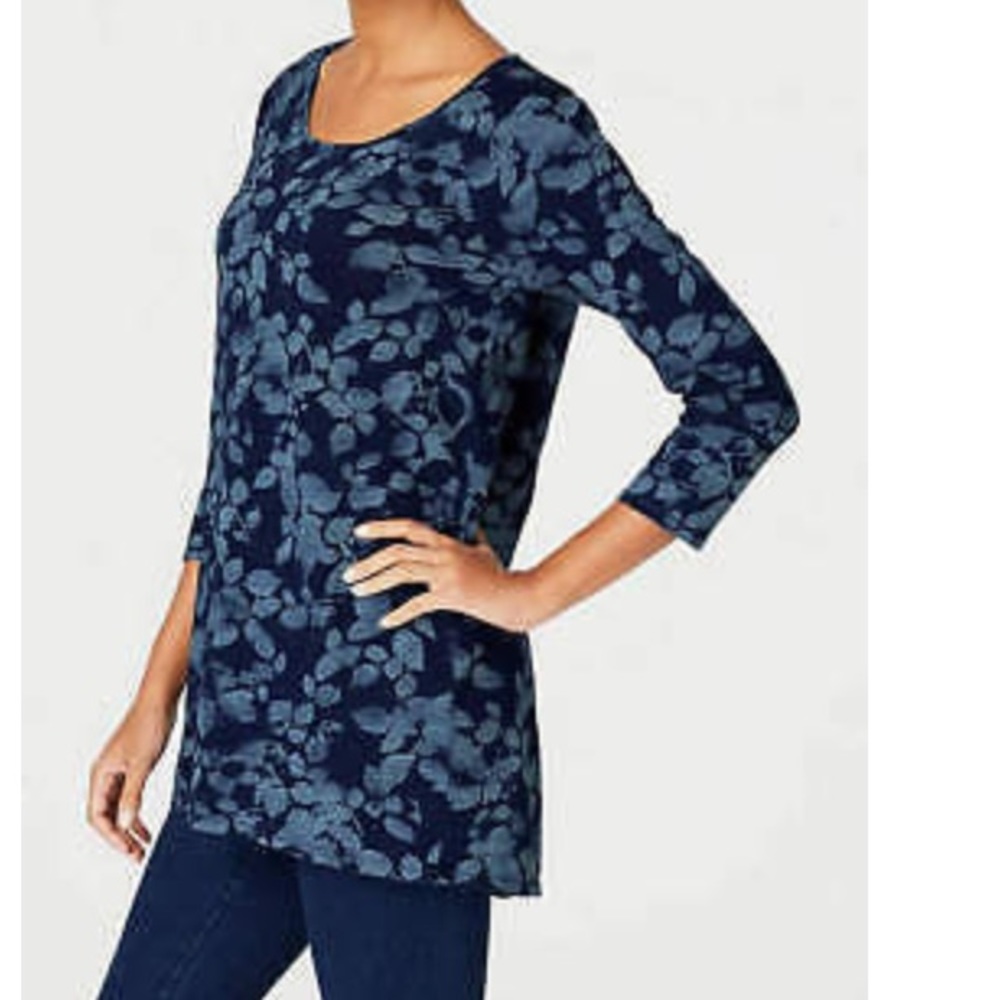 J. Jill Bluebird Tunic Top - New - Sz S